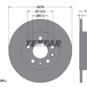 Disc frână TEXTAR 92032600