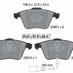 Plăcuțe de frână TEXTAR 2380101