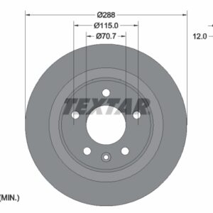 Disc frână TEXTAR 92314603