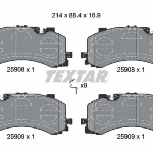 Plăcuțe de frână TEXTAR 2590801