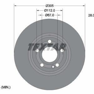 Disc frână TEXTAR 92323405