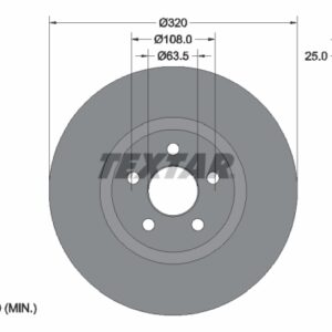 Disc frână TEXTAR 92326103