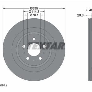 Disc frână TEXTAR 92343303