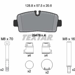 Plăcuțe de frână TEXTAR 2947801