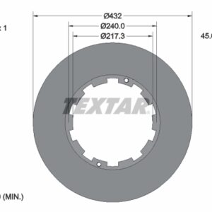 Disc frână TEXTAR 93145611