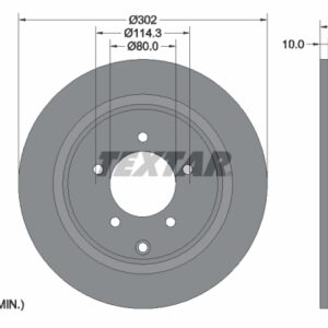 Disc frână TEXTAR 92177303