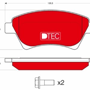 Plăcuțe de frână TRW MOTO GDB1552DTE