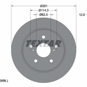 Disc frână TEXTAR 92301403