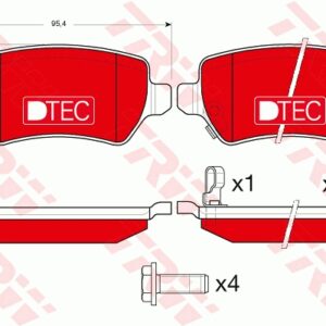 Plăcuțe de frână TRW MOTO GDB1515DTE