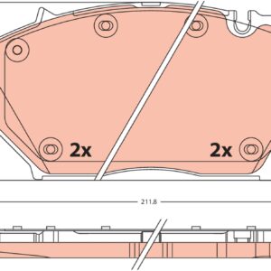 Plăcuțe de frână TRW MOTO GDB2508