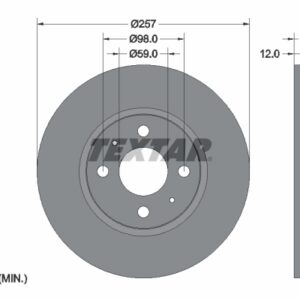 Disc frână TEXTAR 92236703