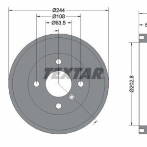 Tambur frână TEXTAR 94048000