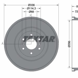 Tambur frână TEXTAR 94046500
