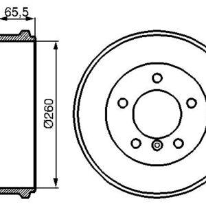 Tambur frână BOSCH 0 986 477 038