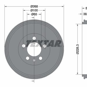 Tambur frână TEXTAR 94046000
