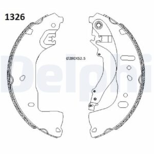 Saboți frână DELPHI LS2197