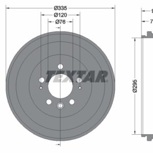 Tambur frână TEXTAR 94043900