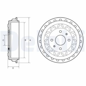 Tambur frână DELPHI BF663