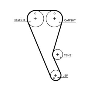 Curea distribuție GATES GATT363HOB