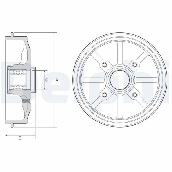Tambur frana DELPHI BFR484 păreri