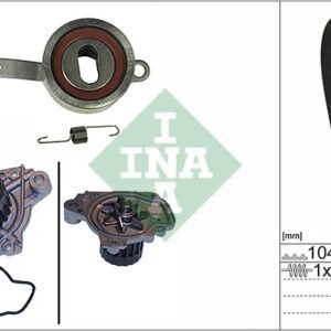 Set pompă apă + curea dințată INA 530031430