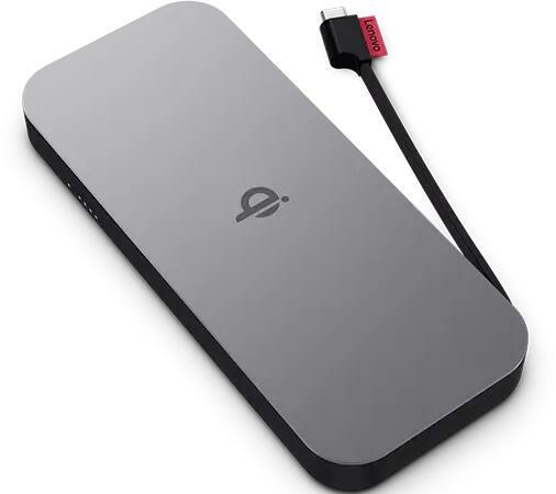 Baterie externa Lenovo Go USB-C Power Bank Wireless "40ALLG1WWW" 10.000 mAh, display digital, gri