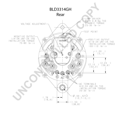 Alternator PRESTOLITE ELECTRIC PE BLD3314GH 24V 140A pentru Nissan și Honda