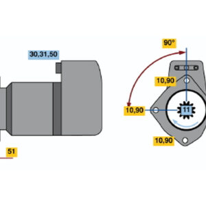 Demaror BOSCH 0 986 011 480