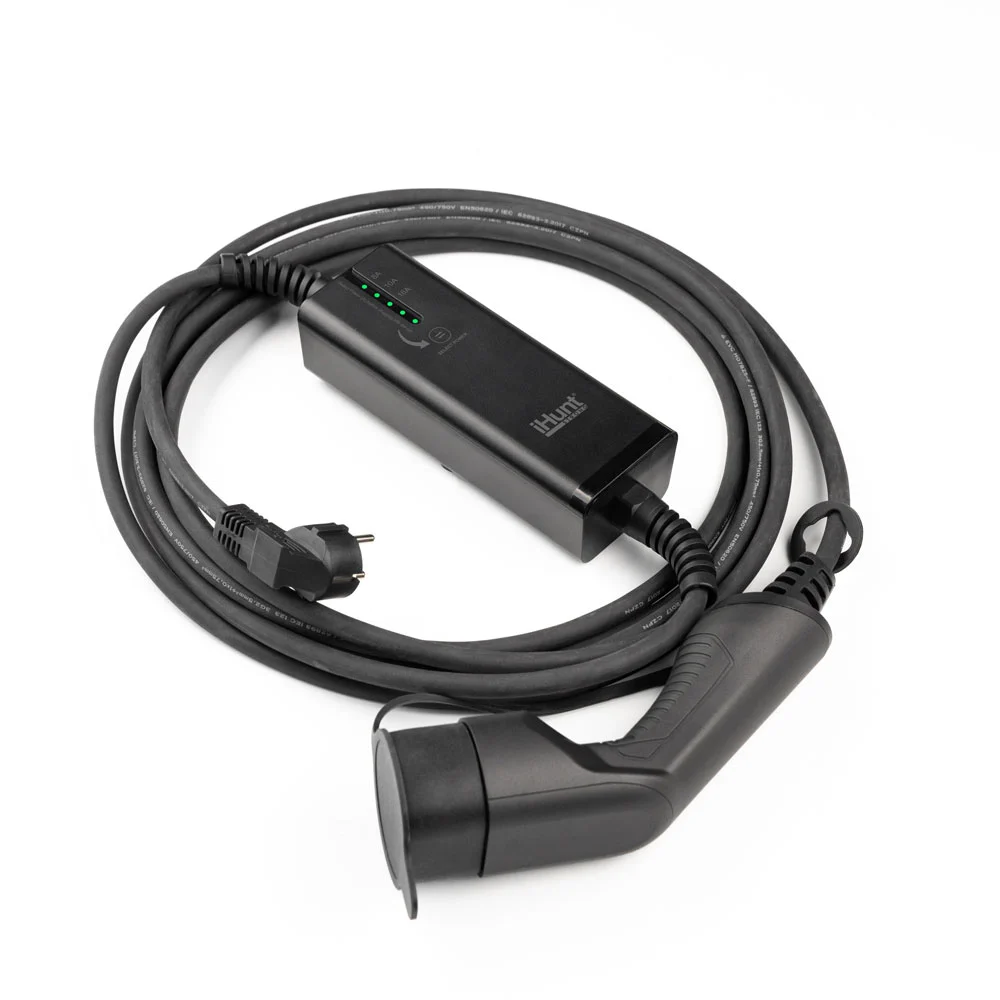 Încărcător Portabil EV iHunt BN20, 3.6kW, Type 2, Curent Reglabil 8-16A, IP66, Monofazat