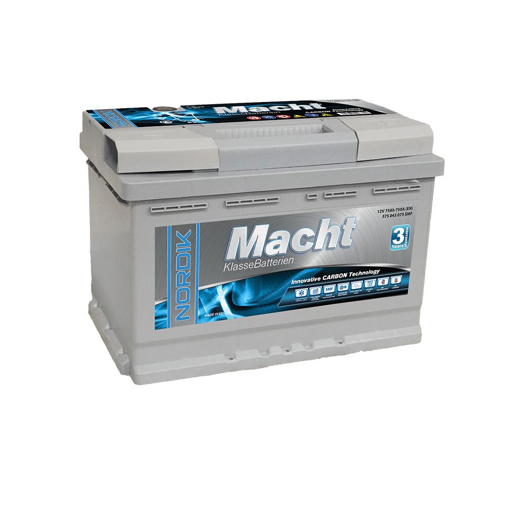 Baterie Auto MACHT 12V 75Ah 750A 129872