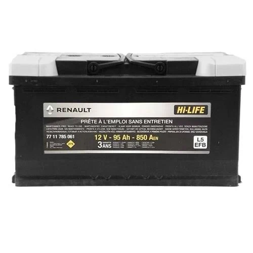 Baterie auto originală RENAULT 12V 95Ah 850A, Renault OE 7711419086