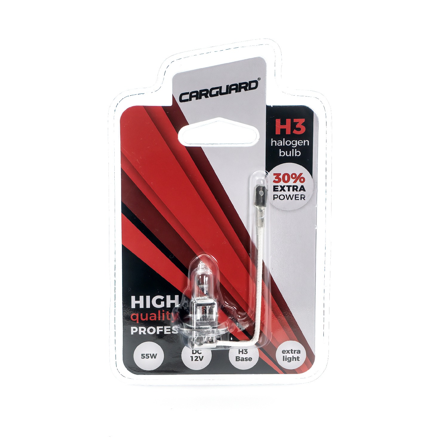 Bec halogen H3 55W 12V +30% Intensitate Carguard