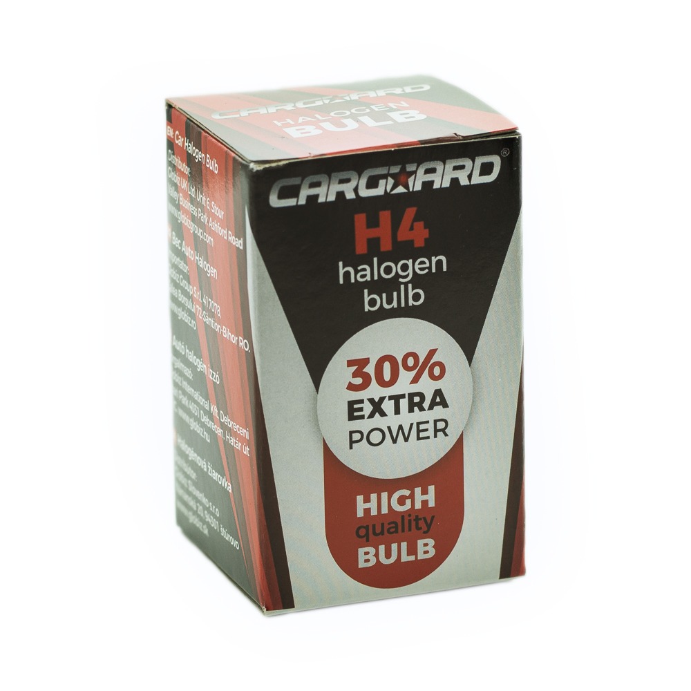 Bec halogen H4 55/60W 12V +30% Intensitate Carguard