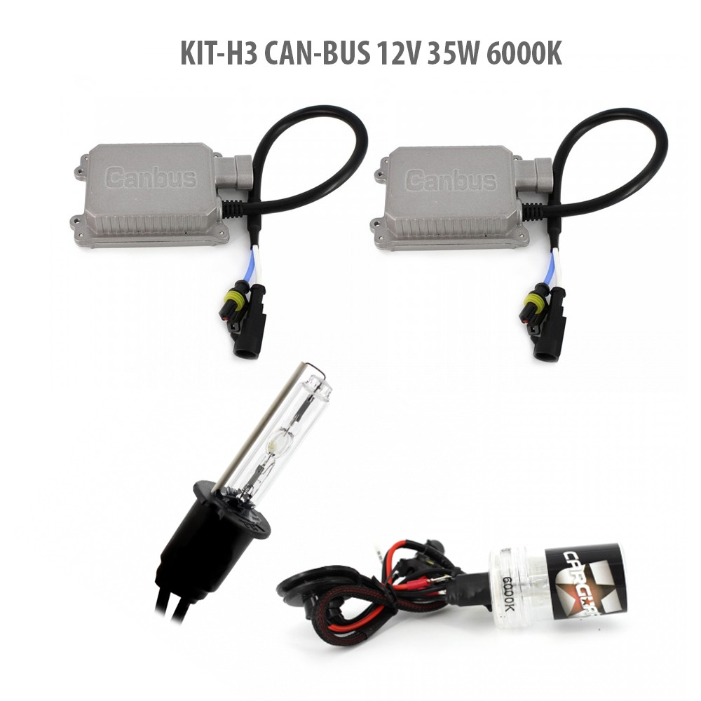 Kit Xenon H3 35W 12V 6000K Carguard CAN-BUS