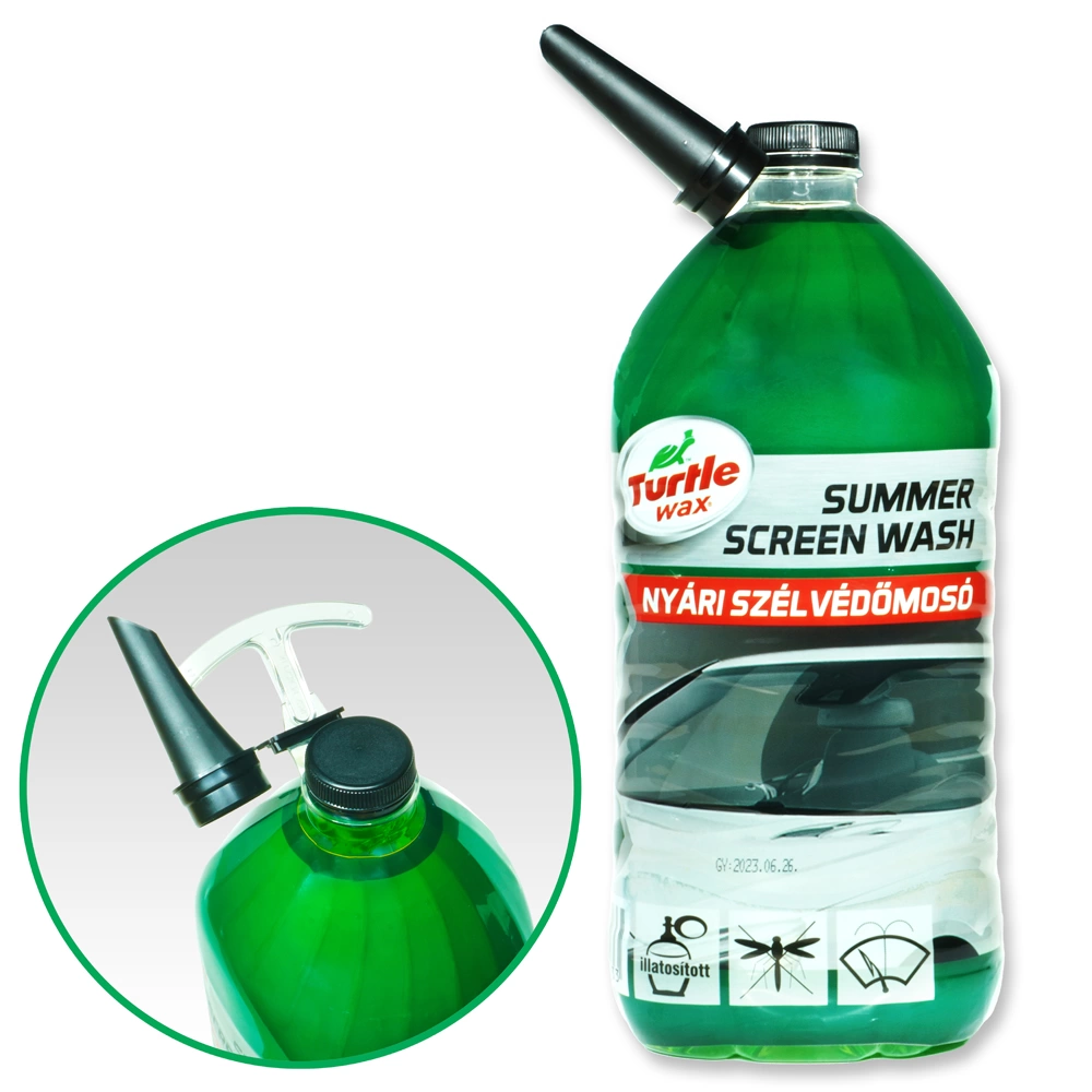Lichid parbriz vară gata diluat TURTLE WAX, parfum proaspăt, 4L