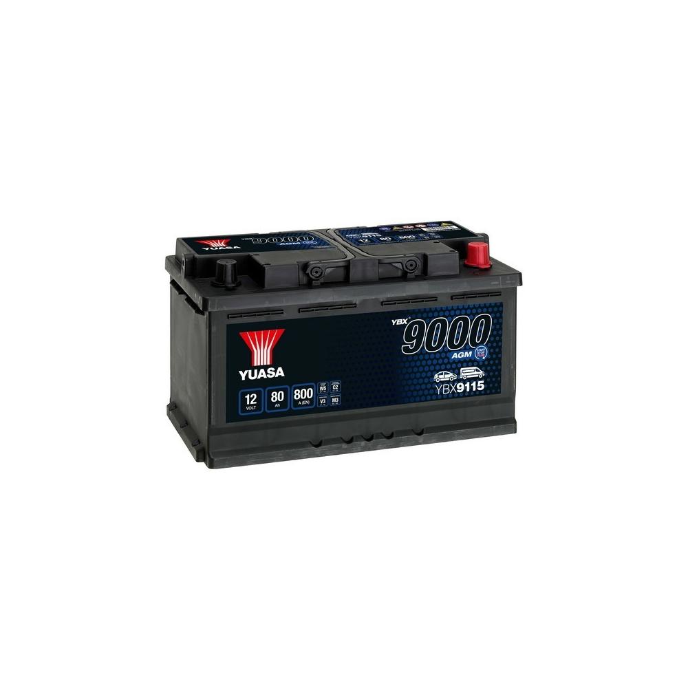 Baterie Auto YUASA 12V 80Ah 800A AGM YBX9115