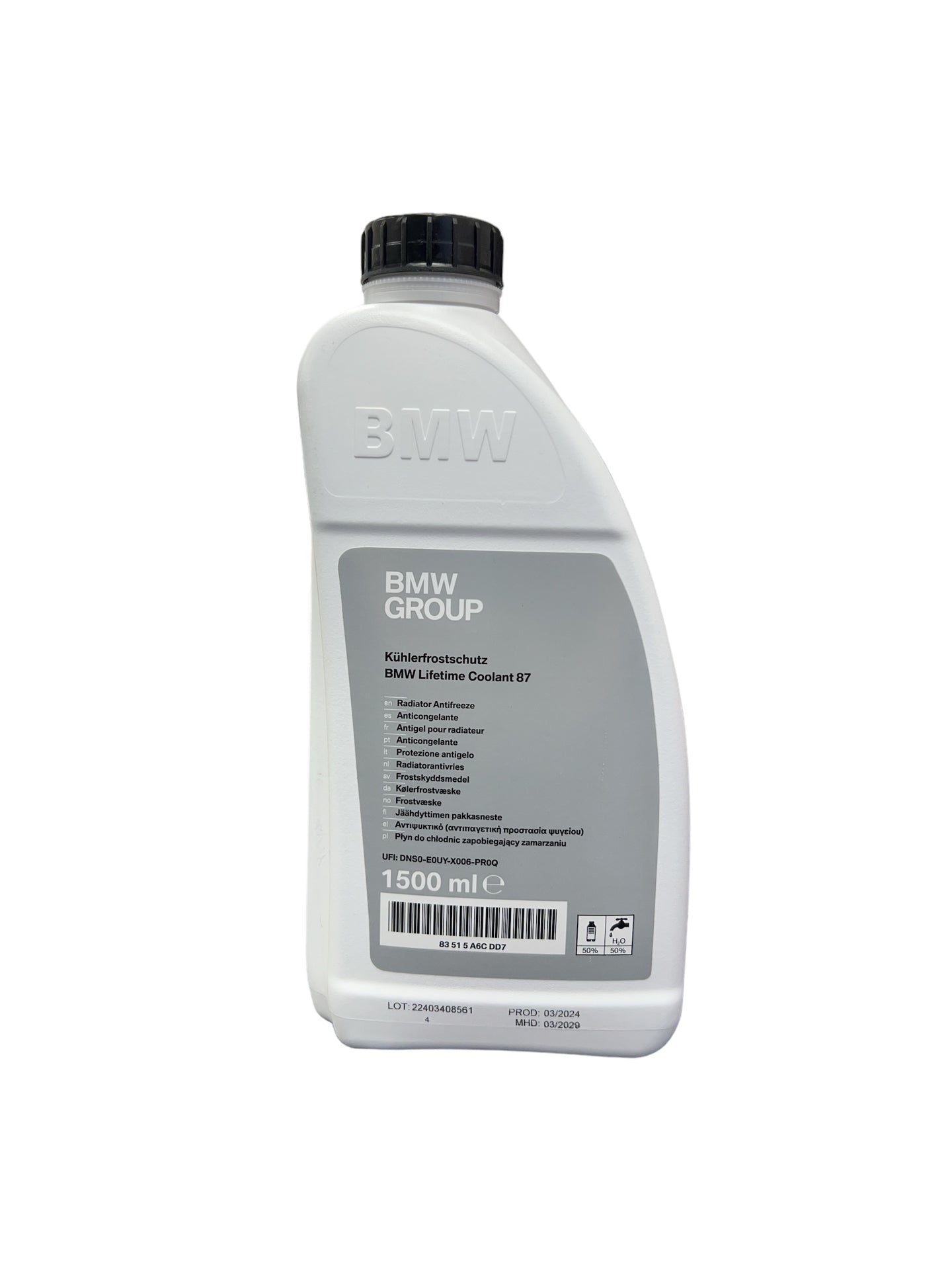 Antigel concentrat original BMW G11 Albastru-Verde 1.5L, BMW OE 83515A6CDD7