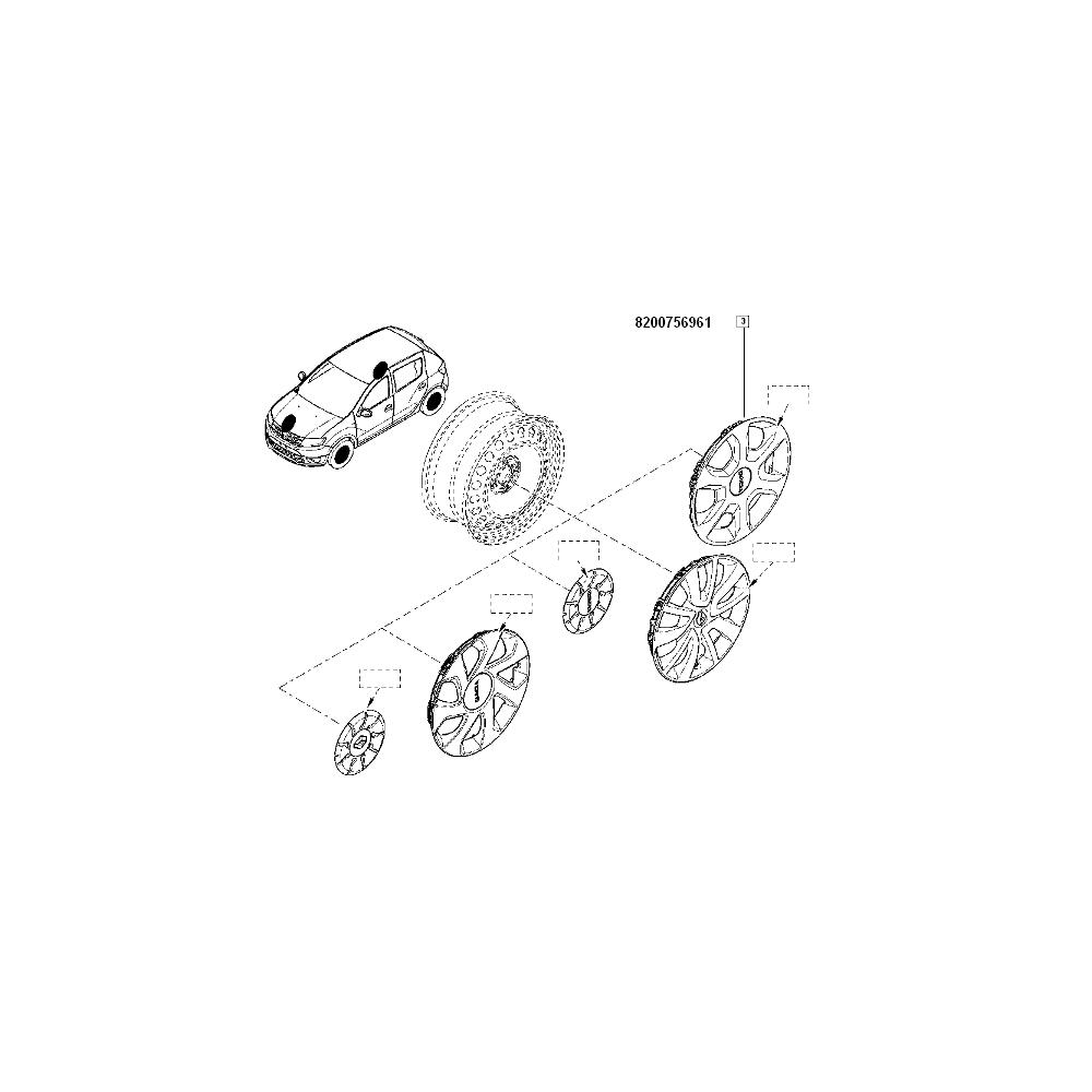 Capac Roata Tabla 15'' Log. Facelift/Log. Ii /Dokker